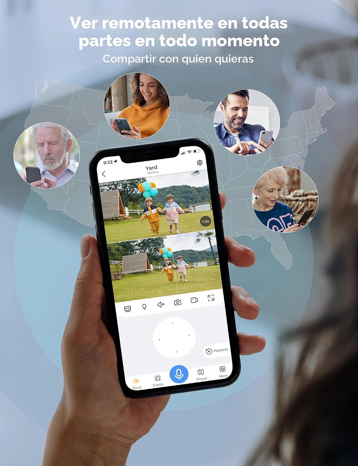 Hiseeu Cámaras de seguridad inalámbricas para exteriores, cámaras