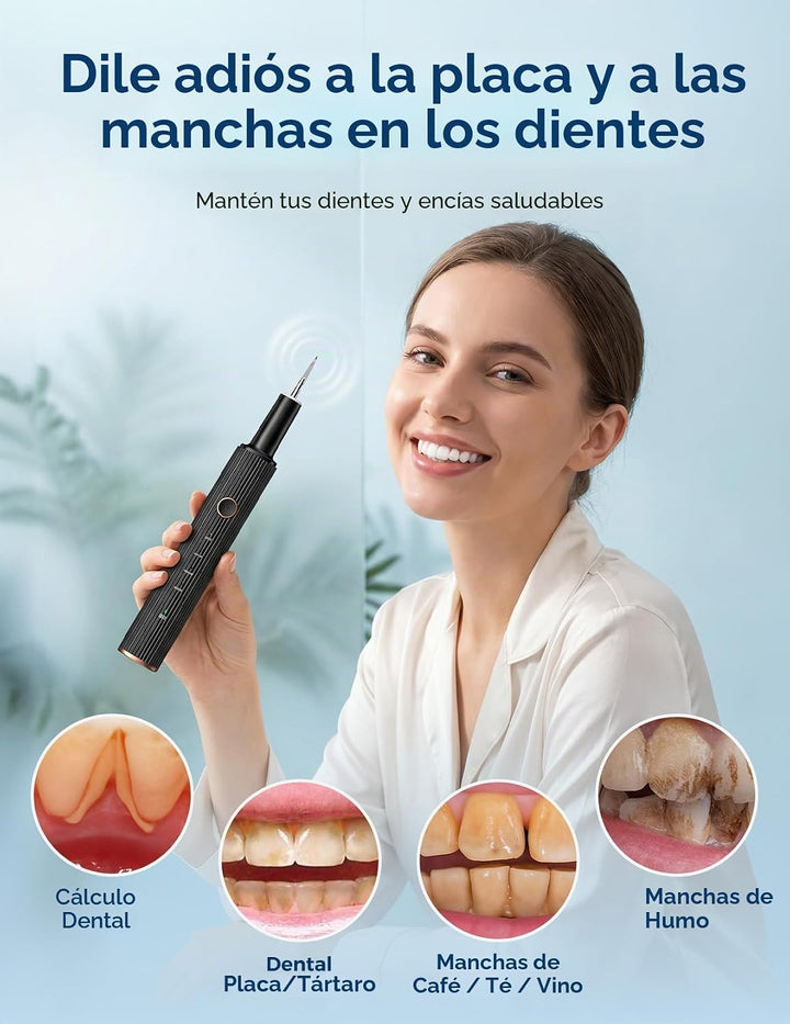 Removedor de placa ultrasónico para dientes, removedor de sarro den...