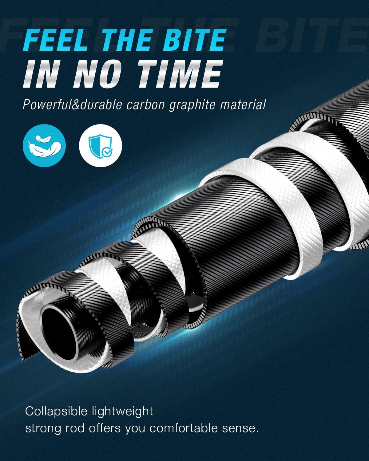 Combo de Caña de Pescar Telescópica y Carrete Kit de Caña Giratoria