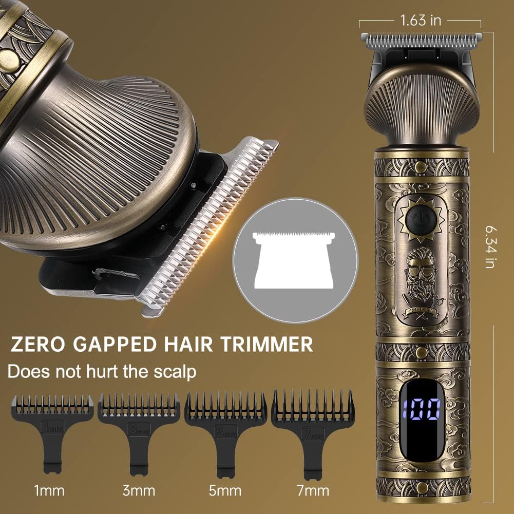 Scttomon Kit de Recortadora de Barba Profesional Cortapelos con Cuc...
