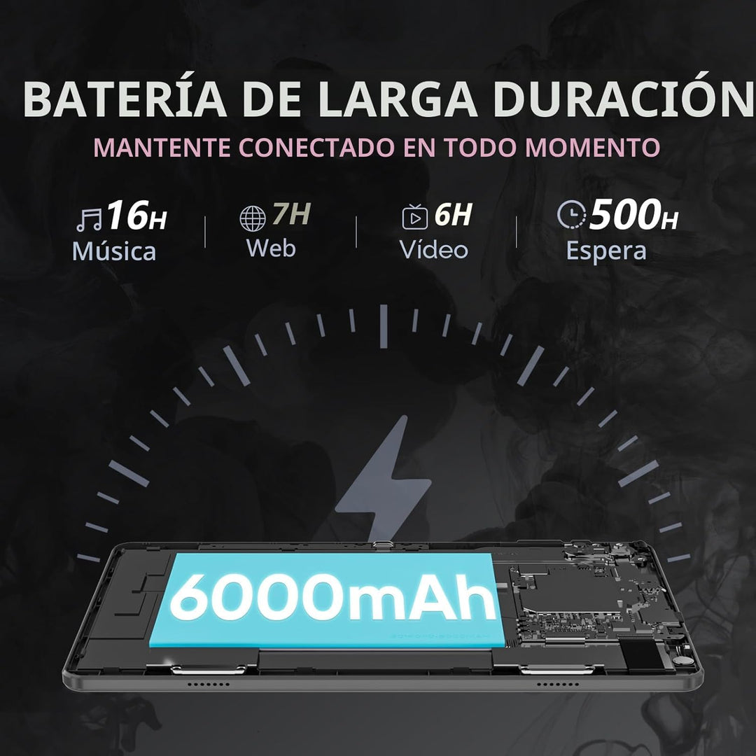 HNVHNV Tablet de 10 pulgadas Android 13, 6 GB RAM 64 GB ROM, proces...