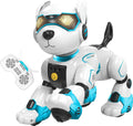 Juguetes de Perro Robot para Niños, Perro Robot de Control Remoto, Control de Voz y Tacto, Juguete Interactivo Programable de Cachorro Robótico, Canta, Baila, Mascota Robótica Recargable para