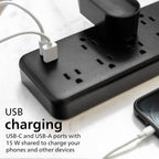 Protectores contra sobrecargas Philips con puertos USB