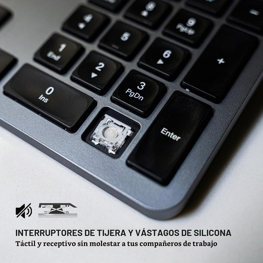 Teclado con cable con mini cubierta de control (6