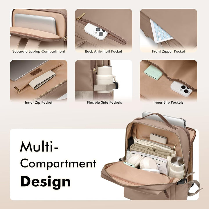 GOLF SUPAGS - Mochila elegante para laptop para mujer, para trabajo...