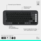Logitech Combo POP ICON, combo de teclado y mouse Bluetooth, escrit...