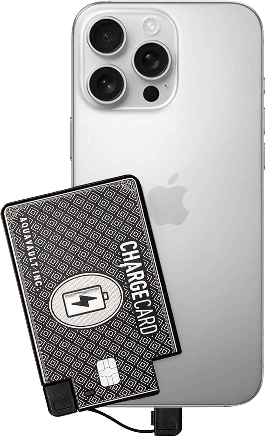 AquaVault ChargeCard - Banco de energía de emergencia ultra delgado...