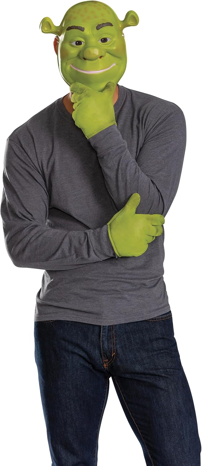 Disguise Kit de disfraz de Shrek, accesorio de disfraz de Halloween con licencia oficial para niños y adultos, Unisize a partir de 8 años