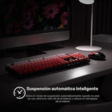 SQMD Combo de teclado y ratón inalámbricos, teclado de máquina de e...