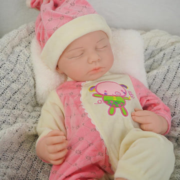 Muñeca Reborn de silicona de cuerpo completo para niña, de 18.5 pul...