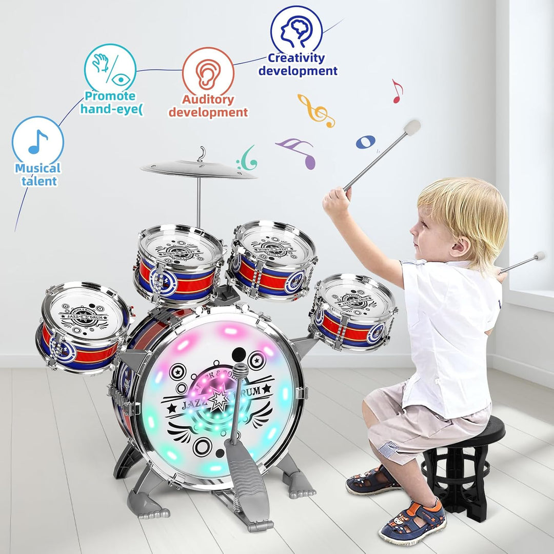 Juego de batería para niños pequeños de 1 a 3 años juego