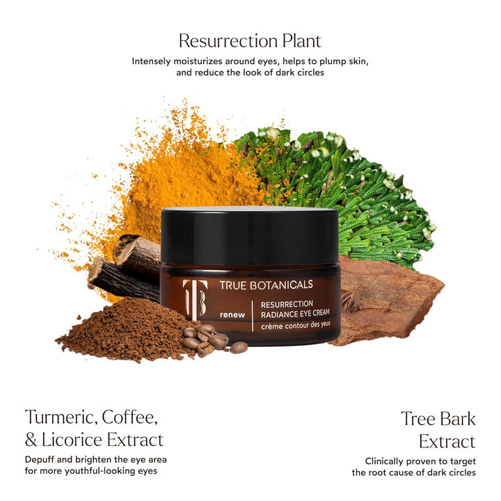 True Botanicals Resurrection Radiance - Crema de ojos iluminadora |...