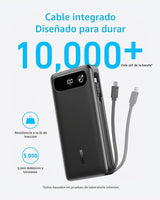 Anker Cargador portátil de 20,000 mAh con cable USB-C integrado con...