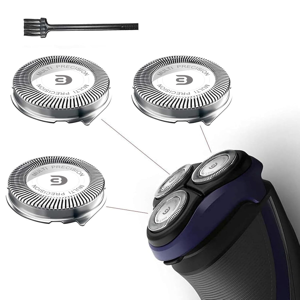 Rollingfit SH30 - Cabezales de repuesto compatibles con Philips Nor...