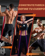 Set de Bandas de Resistencia - Bandas de Tracción para Hombres y Mujeres, Bandas de Ejercicio con Anclaje para Puerta, Cartel de Entrenamiento y Bolsa para Estiramiento Corporal y Asistencia en Dominadas