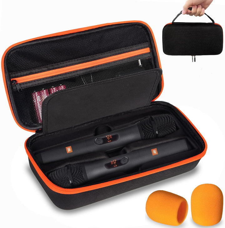 Estuche para micrófono inalámbrico compatible con el sistema de dos...