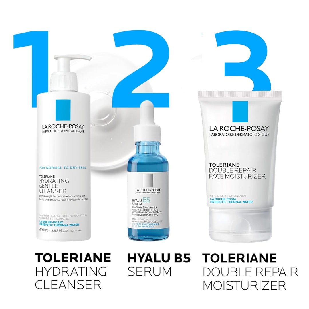 La Roche-Posay Hyalu B5 Pure Hyaluronic Acid Serum for Face, Vitami...