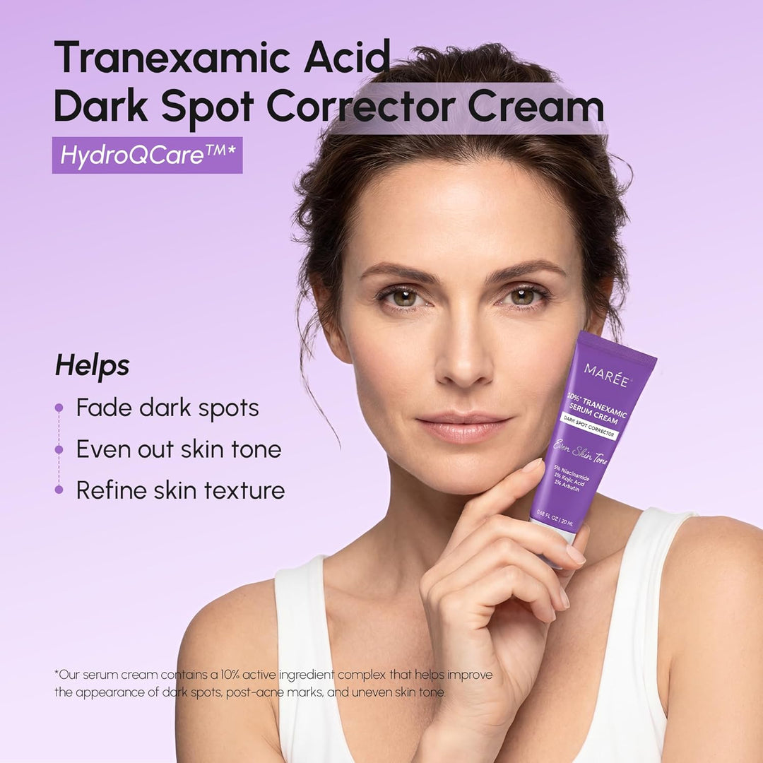 MAREE Crema de suero tranexámico al 10% - Crema de alfa arbutina co...
