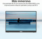ASUS ZenScreen Monitor portátil USB-C 16:10 de 16 pulgadas (MB16NCG...