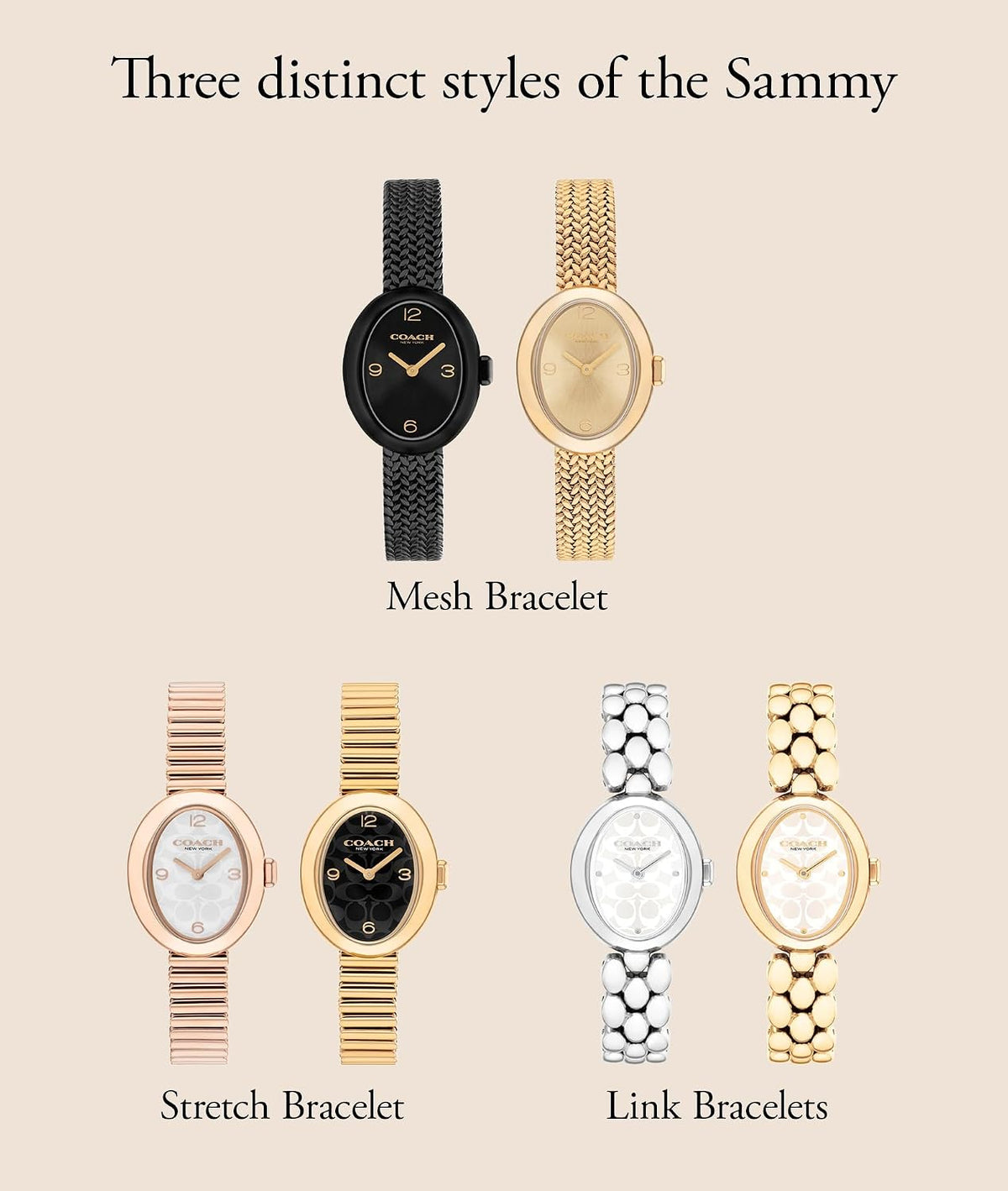 Coach Sammy Petite - Reloj de cuarzo para mujer