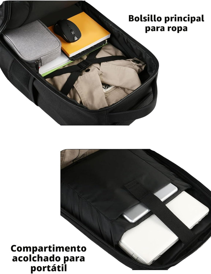 MATEIN - Mochila con ruedas, mochila para laptop de 17 pulgadas res...