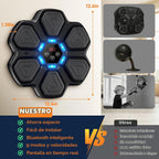 Máquina de boxeo musical para niños, entrenador de boxeo Bluetooth montado en la pared con guantes de boxeo, ideas de juguetes de boxeo para niños y niñas de 3, 4, 5, 6, 7, 8, 9, 10, 11, 12 años