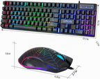 Gaming teclado y Mouse 104 Keys para Mac PC PS5 PS4 Xbox One Gamers
