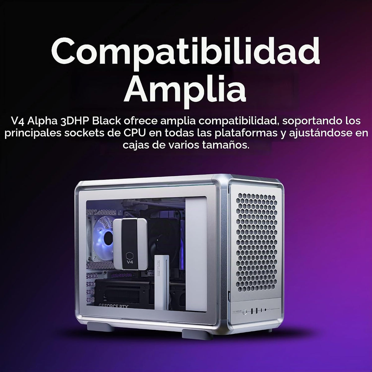 Caja para PC Cooler Master Q300L V3 Micro-ATX + enfriador de aire p...