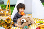 Niuniu Daddy Bear - Almohada de peluche con peso para niños y adultos