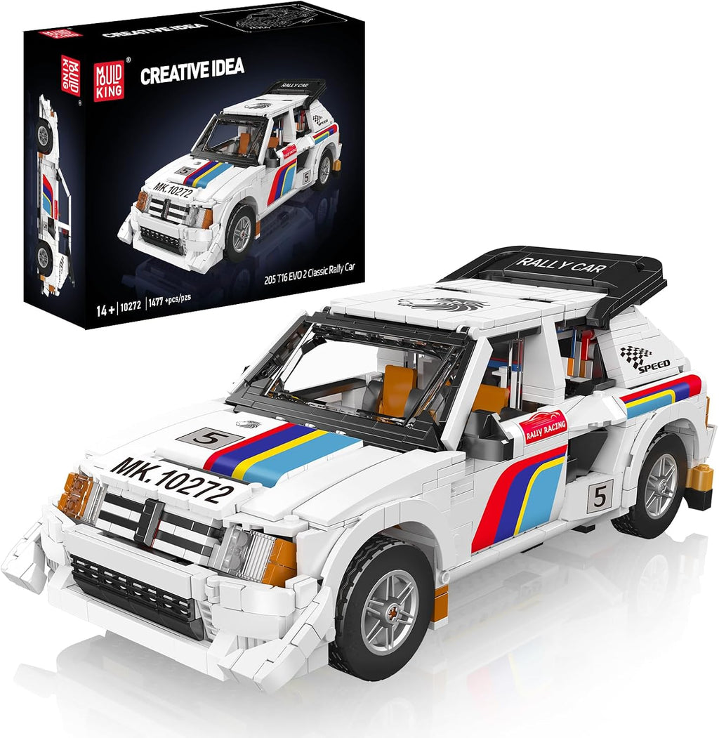 Mould King 10272 Kits del modelo del coche, juguetes clásicos del modelo del coche del rally