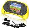 EASEGMER Juegos electrónicos portátiles de 16 bits para niños con 220 juegos de video HD, Amarillo