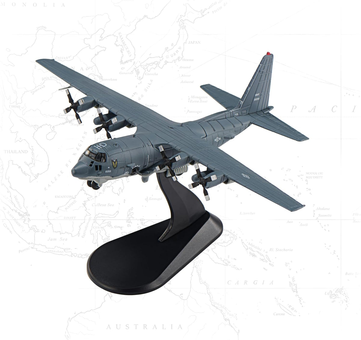 Aviones de fundición a presión AC-130U Gunship Modelo 1/200 Escala