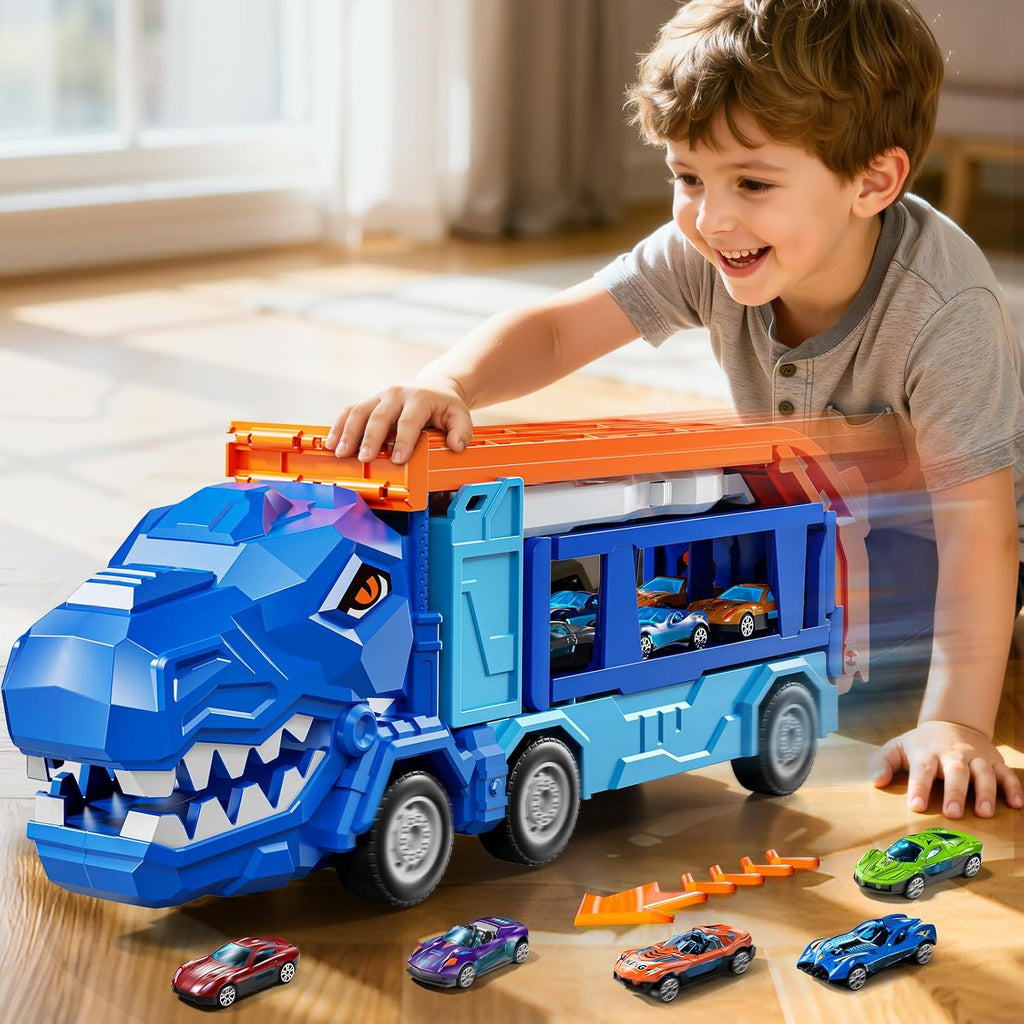Juego de carriles de camiones para niños de 3, 4, 5, 6 años