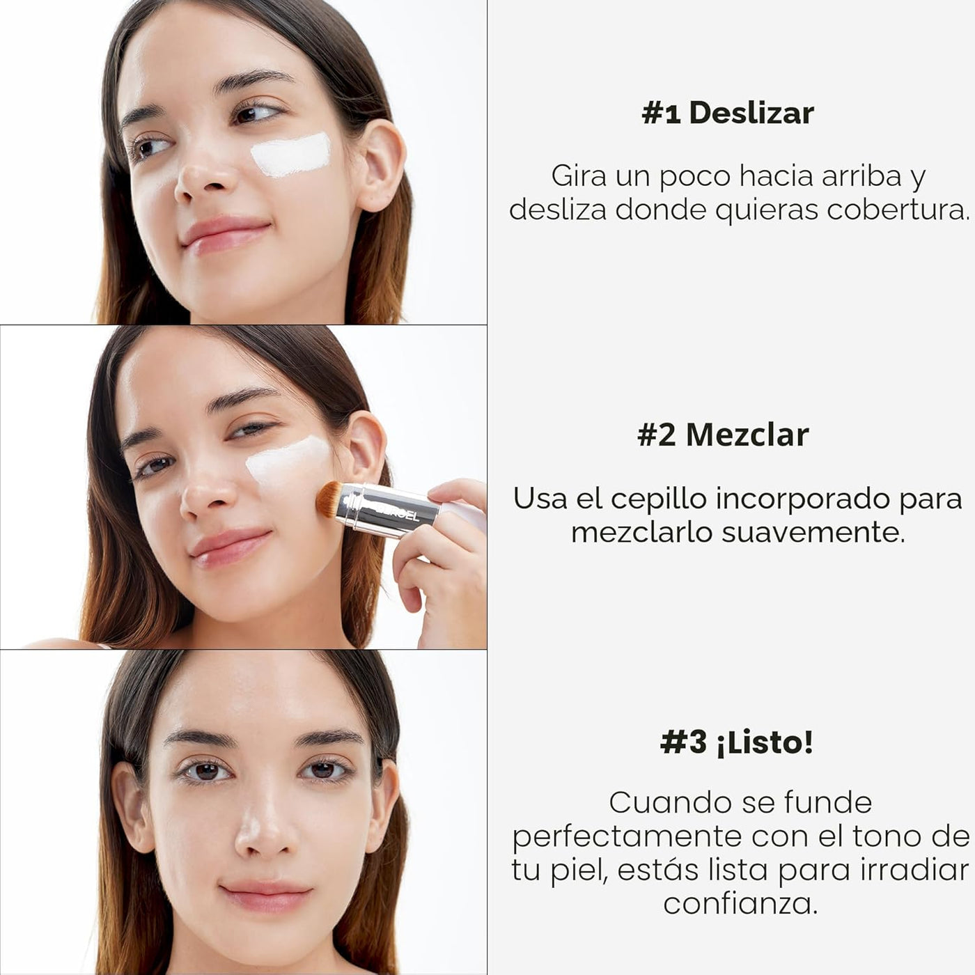 ELROEL Blanc Cover Cream Stick V White \u2013 Barra de base de maqu...