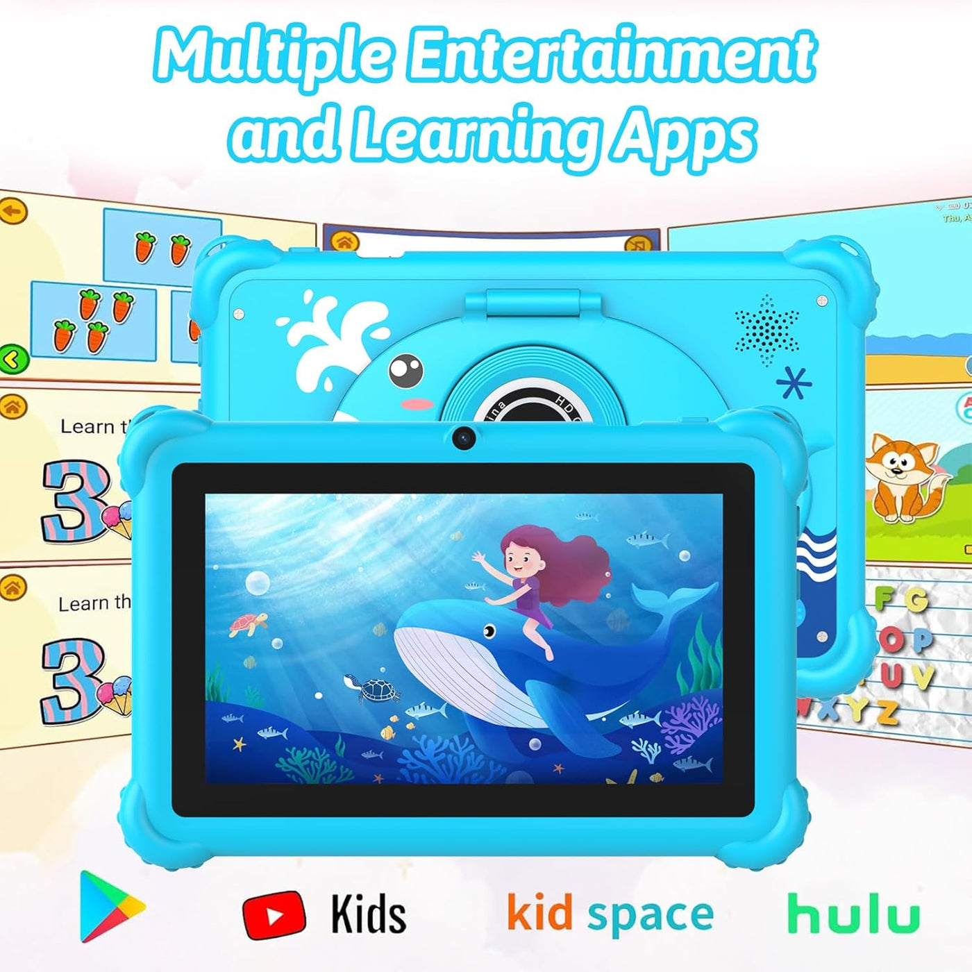 Tablet infantil de 7 pulgadas para niños pequeños, Android 12, 4 GB...
