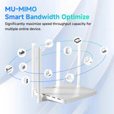DBIT Enrutador WiFi Gigabit AC1200, 2.4 GHz + 5 GHz de doble banda...