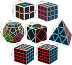 Juego de cubos de velocidad de 2 x 2, 3 x 3, 4 x 4, 5 x 5 pulgadas, megaminx, cubo piramidal