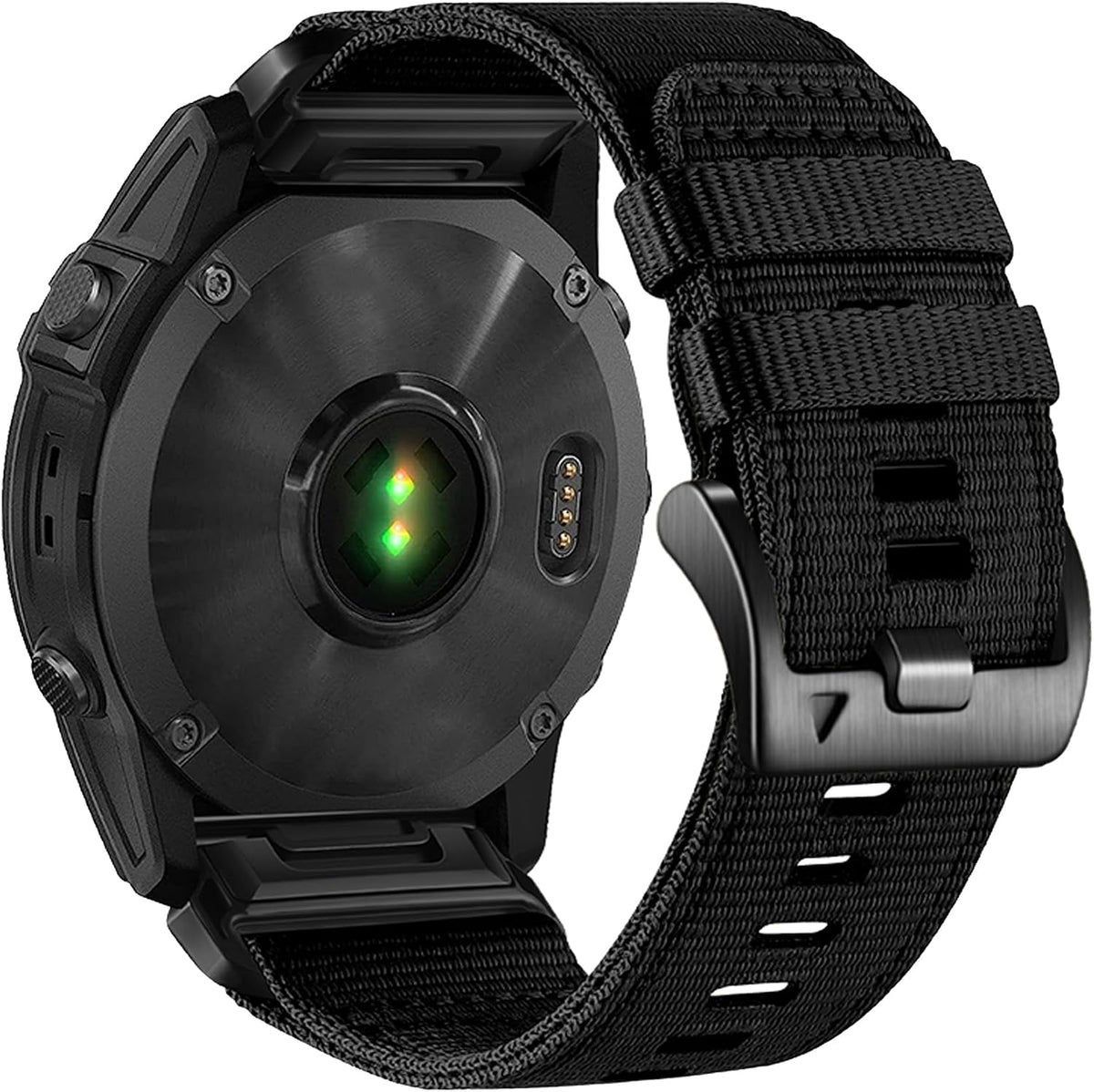 Correas de reloj de nailon resistentes de repuesto de 0.866 in/1.024 in compatibles con conectores Garmin Fenix 8/7X/6X/5X/Forerunner/Approach/MARQ/quatix/D2 Series