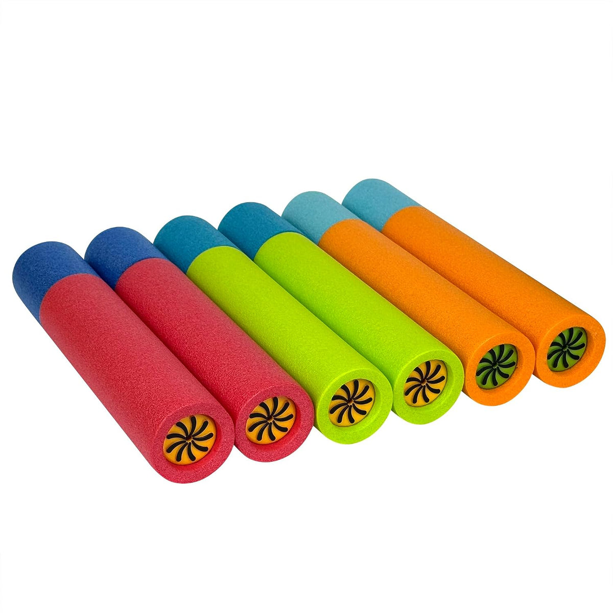 Juego de 6 pistolas de agua, multicolor