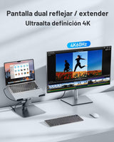 BENFEI Soporte para laptop con estación de acoplamiento USB C 7 en...
