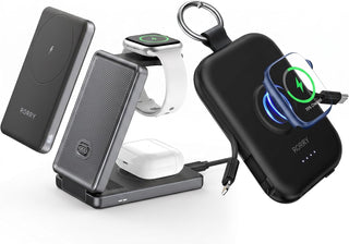 RORRY CharmGo Cargador portátil de 20000 mAh con 2 cables incorpora...