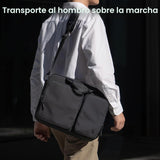 tomtoc A33 - Bolsa de hombro delgada para laptop de 13-14 pulgadas...