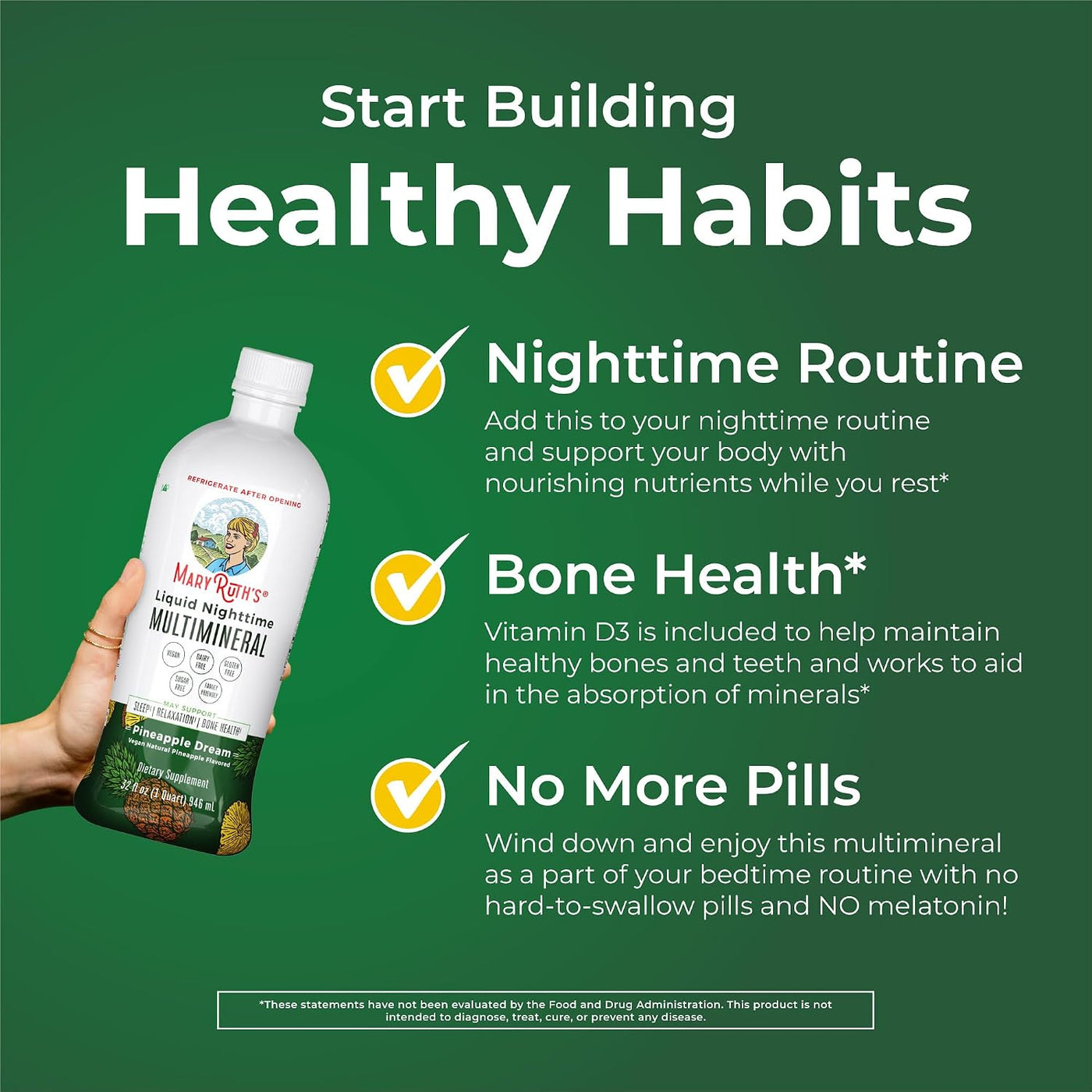 MARYRUTH'S Multivitamínico líquido matutino (fresa) y multimine...