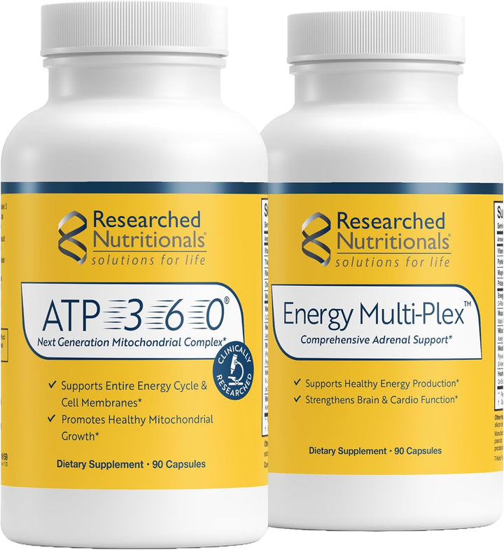 Researched Nutritionals Vitaminas para hombres y mujeres, dúo de en...
