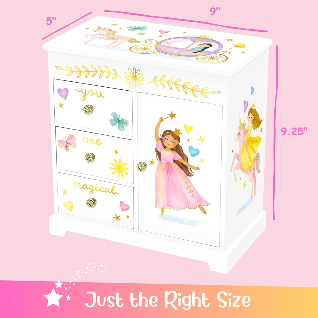 Giggle & Honey® Princess Musical Jewelry Box para Girls