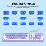 Combo de teclado y mouse inalámbricos, teclado silencioso de tamaño...