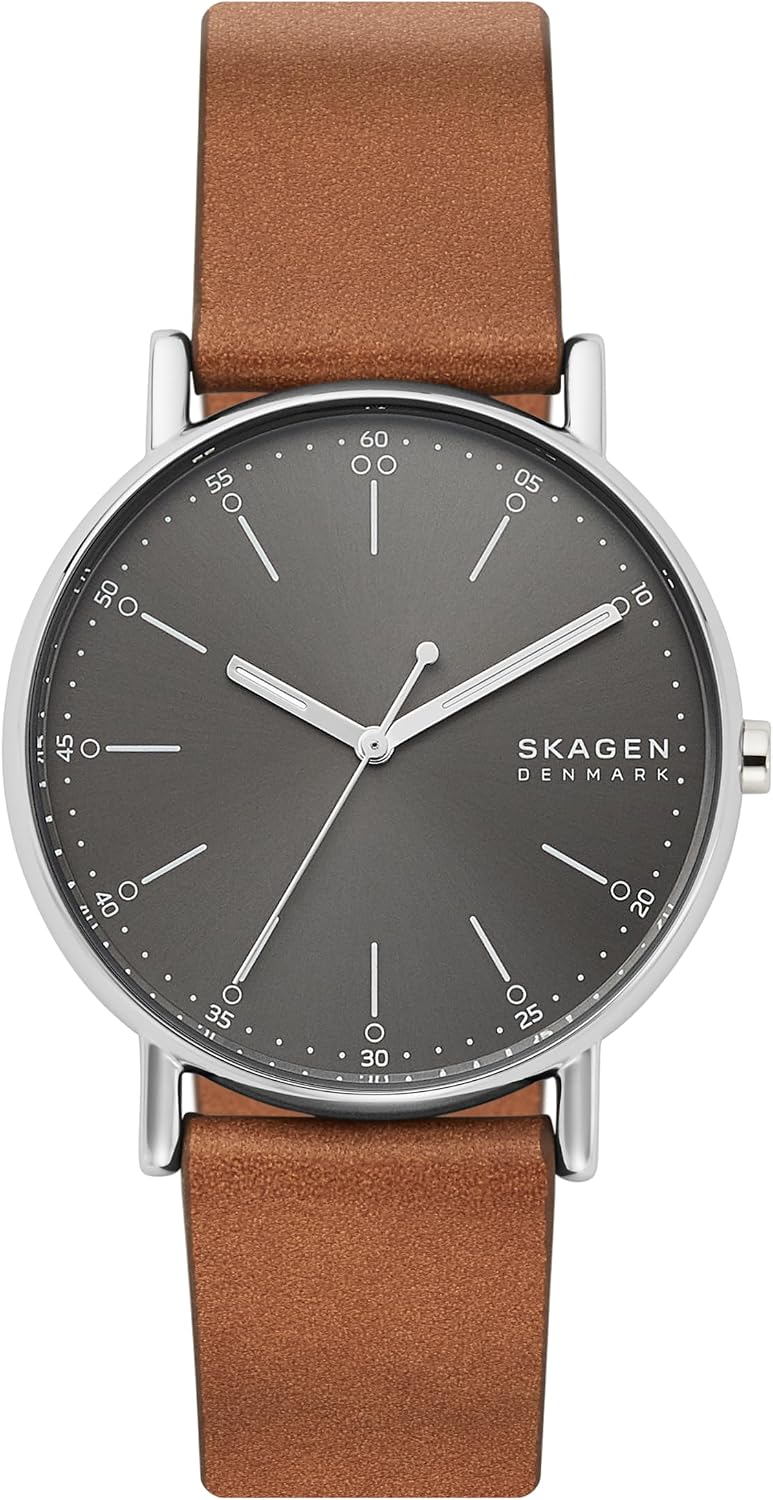 Skagen Signatur - Reloj minimalista de acero inoxidable para hombre