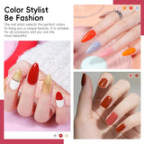 COSCELIA Juego de 40 esmaltes de uñas de gel, 35 colores de esmalte...