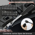 YIYITOOLS Juego de 74 llaves de vaso de 1/4 de pulgada, juego de llaves maestras de 1/4 pulgadas con trinquetes, extensiones con juego de brocas de 1/4 de pulgada, junta universal (5/32 pulgadas -