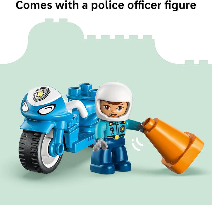 LEGO DUPLO Town - Juguete de construcción de motocicleta